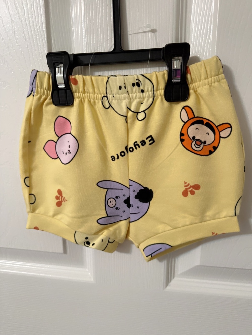 Disney Yellow Winnie the Pooh Baby Boy 2 Piece French Terry Short Set - Picture 8 of 11